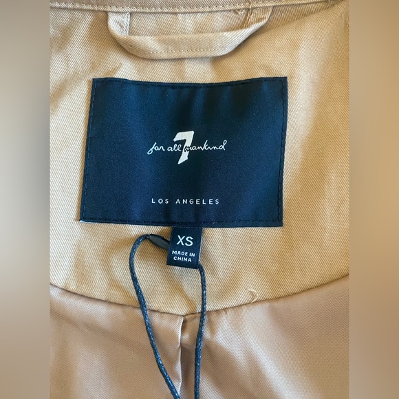 7 For All Mankind Tan Outerwear - Picture 11 of 13